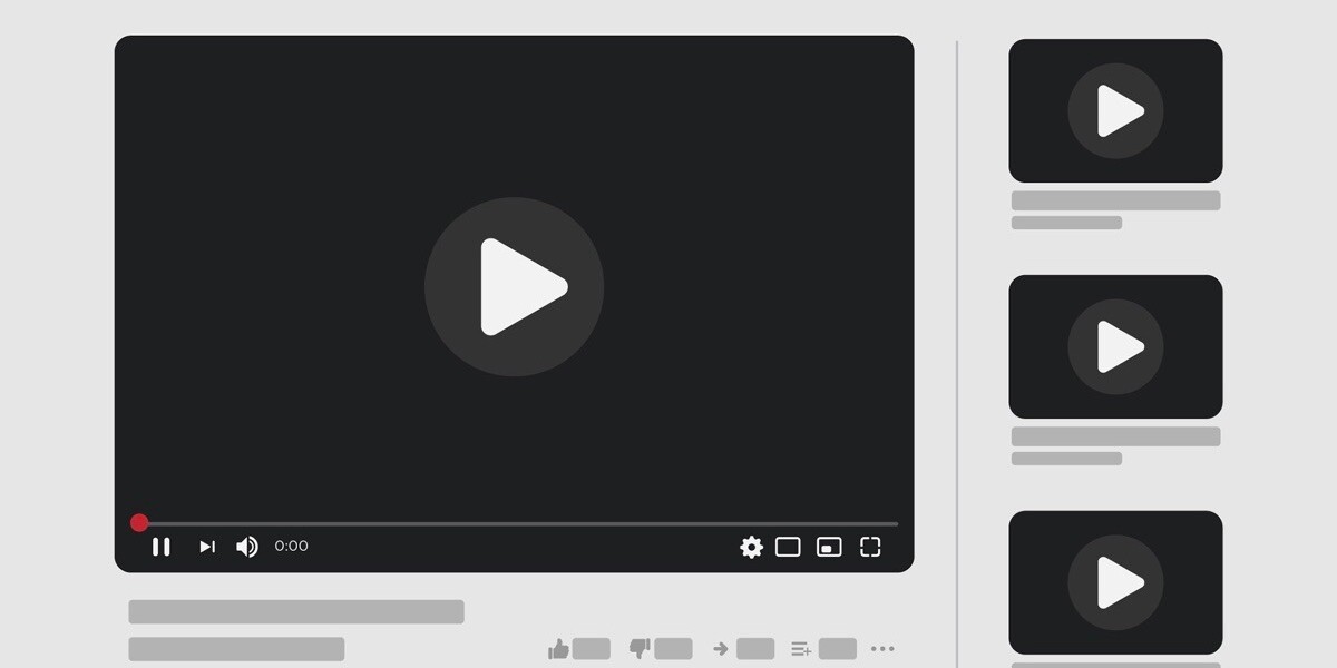 Video player template