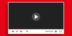 White video player template