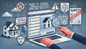 Spotting Scams: How to Safely Choose a Real Estate Online School