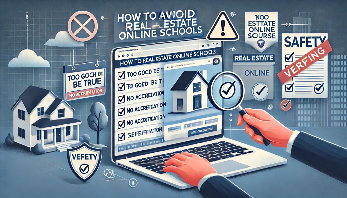 Spotting Scams: How to Safely Choose a Real Estate Online School